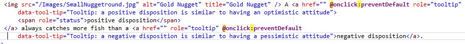HTML for FAQs
